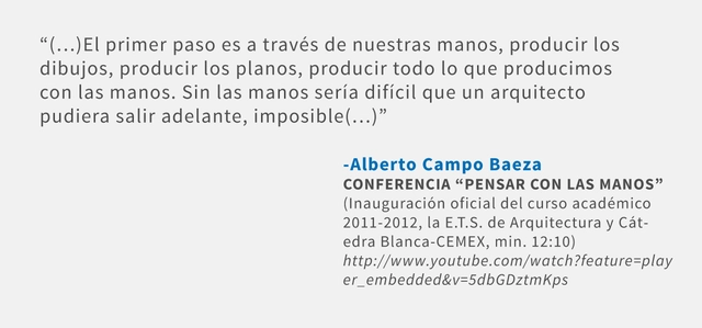 Frases: Alberto Campo Baeza - Frases