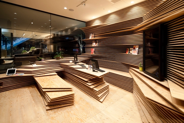 Shun Shoku Lounge / Kengo Kuma & Associates - Interiores De Oficina