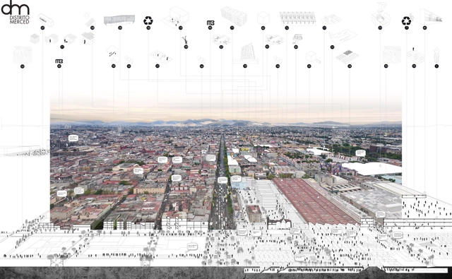 Segundo y Tercer Lugar Anteproyecto Plan Maestro de La Merced  - Imagen Principal