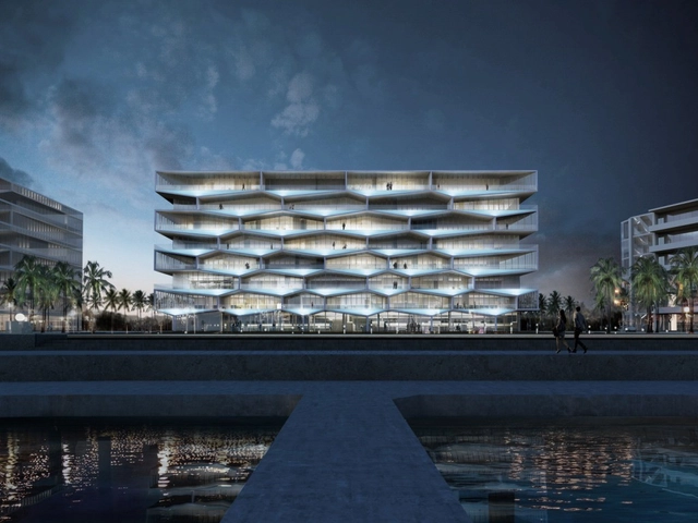 BIG divulga projeto do Condomínio “Honeycomb” nas Bahamas  - Habitação Coletiva