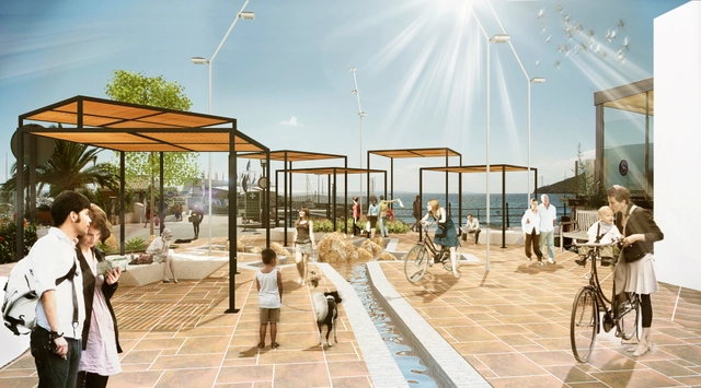 Primer Lugar Concurso Peatonalización de la calle Isidre Macabich en Ibiza, España - Imagen Principal