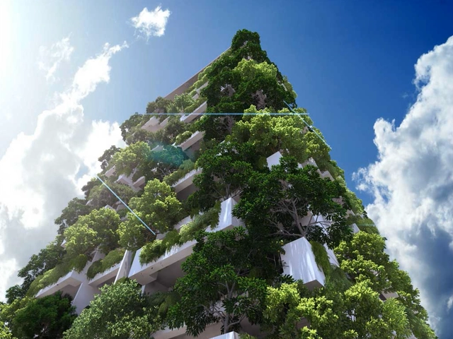 Milroy Perera propõe edifício residencial jardim mais alto do mundo - Arranha Céu