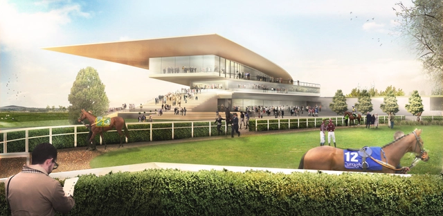 Grimshaw Selected to Redevelop Ireland’s Most Prestigious Racecourse - Racetrack, Garden, Facade