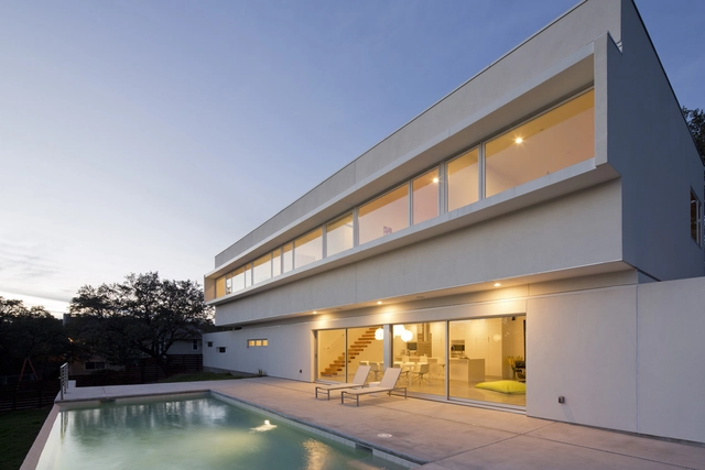 House in Austin  / Jadric Architektur - Houses, Courtyard, Facade, Door