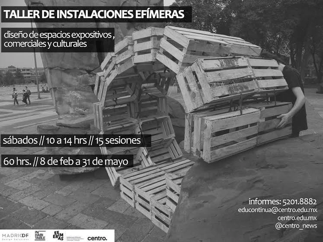 Taller de Instalaciones Efímeras / INhabitable Estudio + MadridDf - Imagen Principal