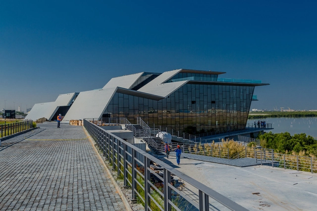 Al Zorah Pavilion / Annabel Karim Kassar - Cultural Center, Fence, Facade, Handrail