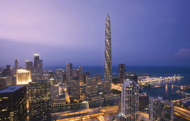 Torre "Chicago Spire", de Santiago Calatrava, pode ter obras reiniciadas - Arranha Céu