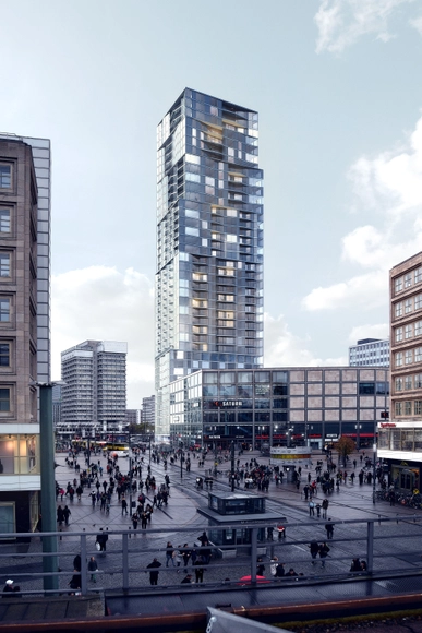 Barkow Leibinger Places Third in Berlin’s Tallest Tower Competition - Skyscrapers