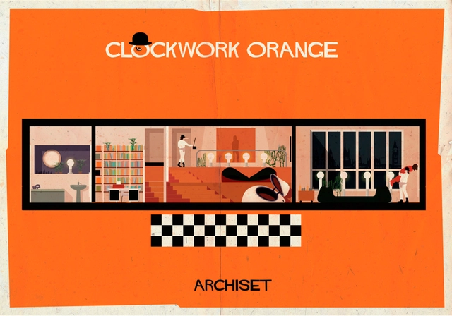ARCHISET de Federico Babina: um tributo ao desenho de interiores doss Clássicos do Cinema - Imagem de Destaque