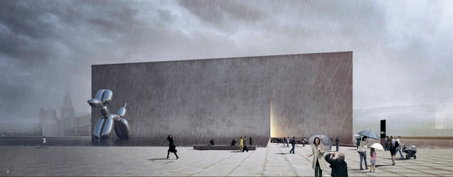Competition Entry: Moscow's National Centre for Contemporary Arts / UNK Project Architects - Visual Arts Center, Facade