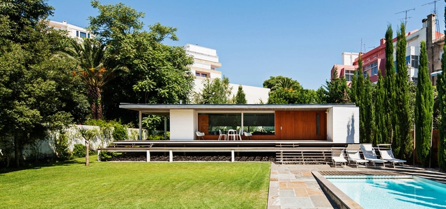Pavilhão de Jardim / Alexandre Marques Pereira Arquitectura - Ampliação, Jardim, Fachada, Banco