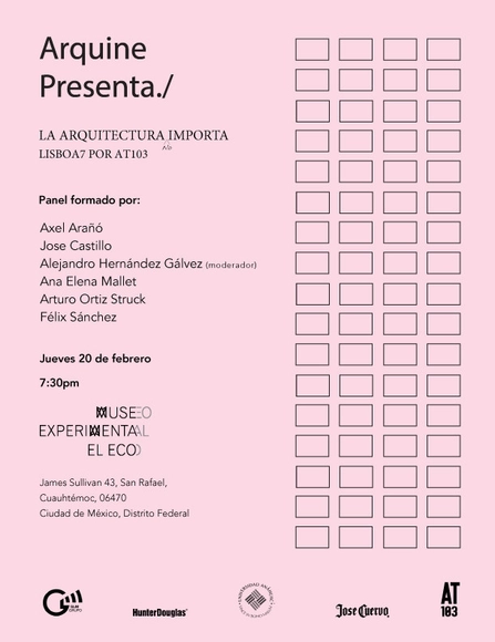 Presentación del libro "La Arquitectura (no) importa LISBOA7 por AT103 - Imagen Principal
