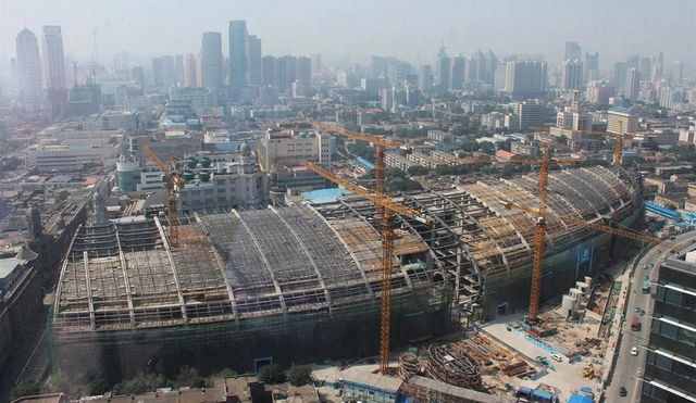 In Progress: Tianjin Riverside 66 / KPF - Store, Facade, Cityscape