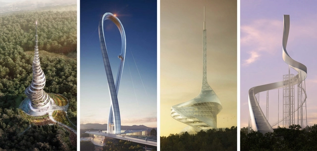 Propostas vencedoras da competição Çanakkale Antenna Tower  - Imagem de Destaque