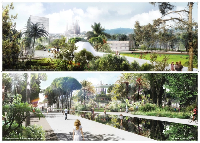 Primer Lugar Concurso Plaza de les Glòries / Barcelona, España. - Imagen Principal
