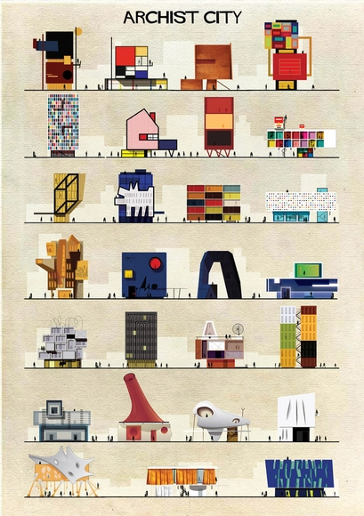 ARCHIST: Obras de arte reimaginadas como arquitetura - Imagem de Destaque