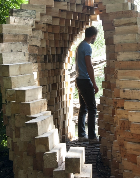 "Art Villes Paysage": Un traspaso de dos mil bloques de madera - Paisaje Y Arquitectura