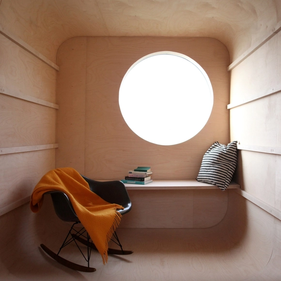 Construction Trailer Transformed Into Small Dwelling / Karel Verstraeten - Small Scale, Arch, Chair, Table
