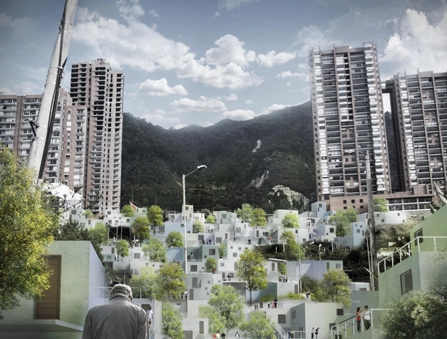 “Inter-Active Dwellings” em Bogotá: construindo bairros baseados em redes sociais - Imagem de Destaque