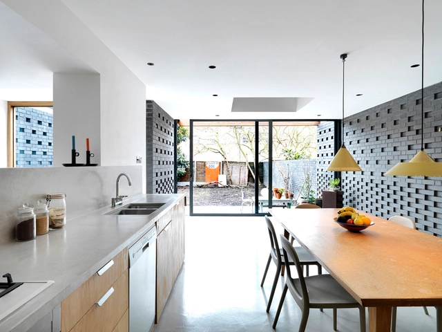Hackney Townhouse  / ZCD Architects - Extension, Kitchen, Chair, Countertop, Lighting, Table, Sink