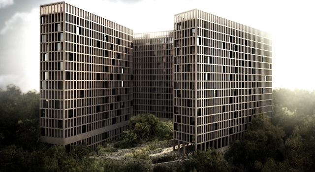 Proyecto Conjunto Habitacional LM de Luis Aldrete / México - Fachada, Urbano
