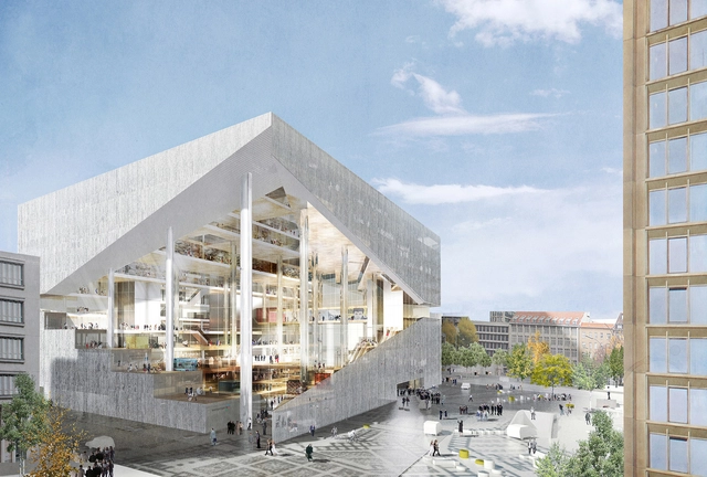 OMA vence BIG e Büro Ole Scheeren na competição para projetar o Axel Springer Campus em Berlim - Imagem de Destaque