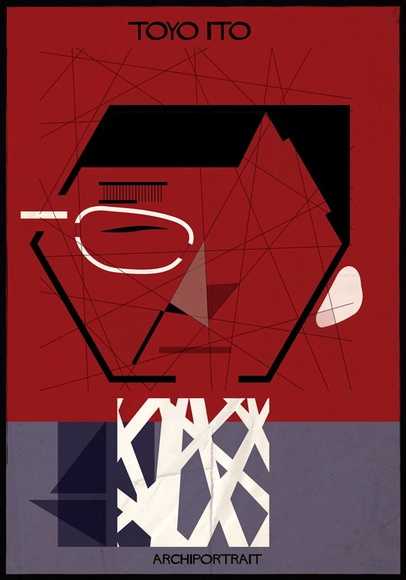 A mais recente série de ilustrações de Federico Babina: ARCHIPORTRAIT - Imagem de Destaque