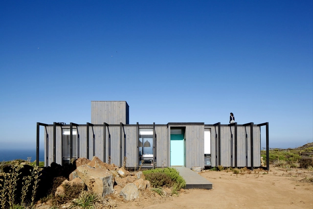 Casa Tunquén / Mas Fernandez Arquitectos - Casas, Puerta, Fachada, Costa