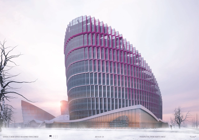 Wingårdhs Bests Snøhetta, Foster + Partners in Statoil Competition - Offices