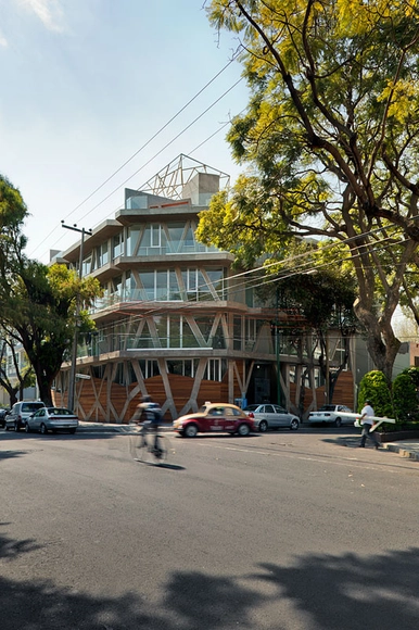 Nicolás San Juan / Taller 13 Arquitectura Regenerativa - Apartamentos, Fachada