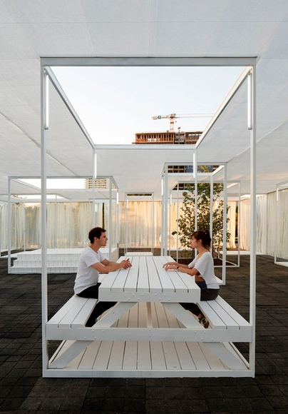 Ambient 30 60 - YAP CONSTRUCTO 2014 / UMWELT - Instalaciones Temporales, Fachada, Sillas