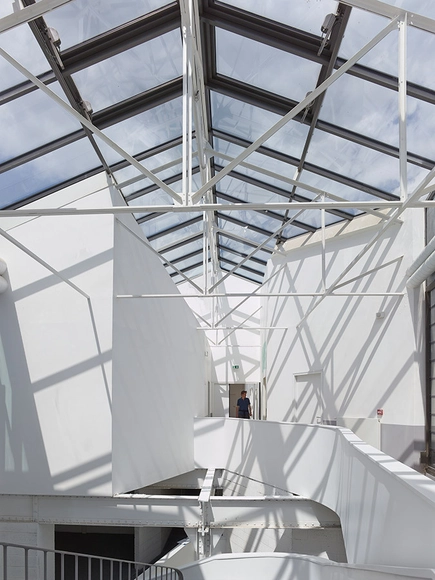 Refurbishment of an Old Factory into a business Incubator and Training Center / h2o architectes - Adaptive Reuse, Beam, Facade