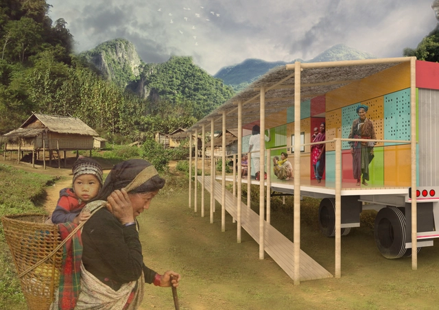 "Move to Care" Arquitectos imaginan Instalaciones de Salud reubicables para el Sudeste Asiático - Imagen Principal