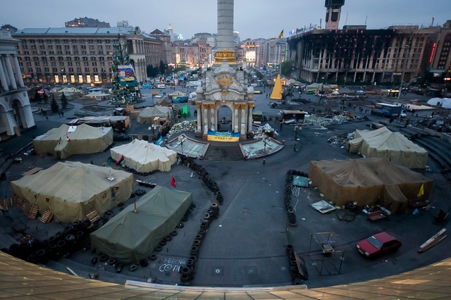 Como a Praça da Independência de Kiev ajudou a estimular as revoltas? - Imagem de Destaque