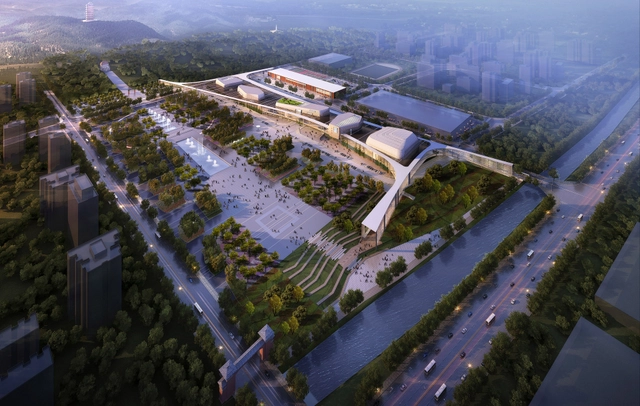 LITTLE Designs Locally-Inspired Cultural Campus for Anqiu - Library, Cityscape