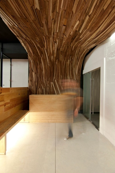 Oficinas Capital 1 / JC Arquitectura  - Interiores De Oficina, Fijación Vigas, Fachada, Arco