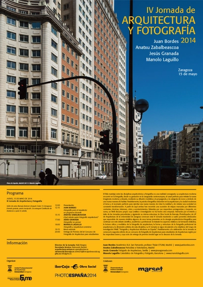 IV Jornada de Arquitectura y Fotografía 2014 / Zaragoza, España - Imagen Principal