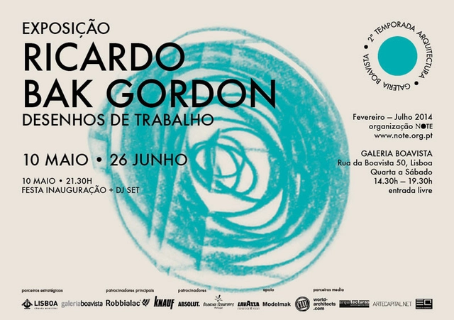 Abertura da exposição “Desenhos de Trabalho” de Ricardo Bak Gordon na Galeria Boavista, Lisboa - Imagem de Destaque