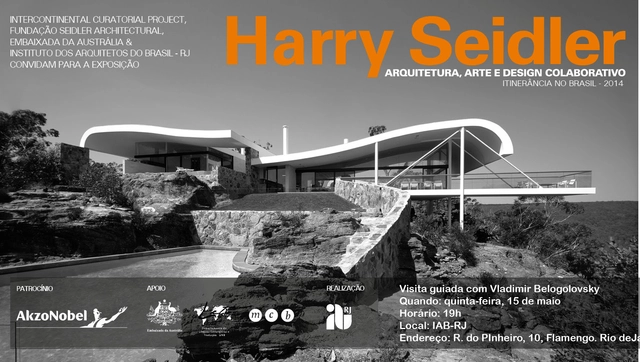 Exposição sobre Harry Seidler promove visita guiada, hoje na sede do IAB-RJ - Imagem de Destaque