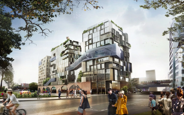 GRAFT + Kleihues+Kleihues Design Work/Live Housing in Berlin - Housing, Facade