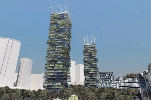 El futuro de Milán es espectacular, vertical y sustentable. /  - Fachada, Urbano