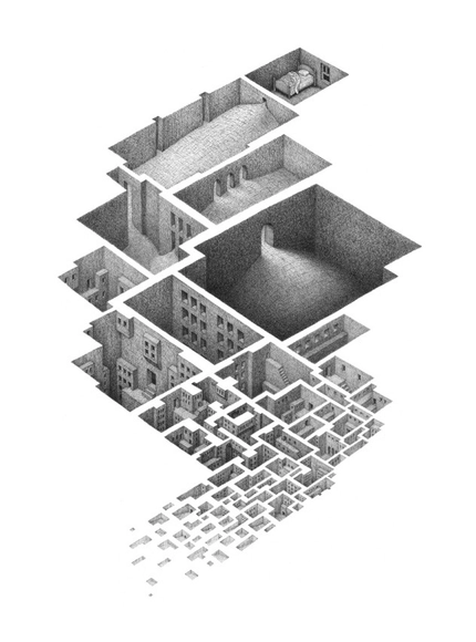 Arte e Arquitetura: espaços arquitetônicos abaixo da realidade por Mathew Borret - Imagem de Destaque