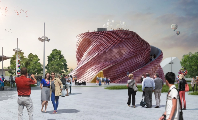 Expo Milán 2015: Libeskind reformula tradicional concepto chino en Pabellón - Pabellón