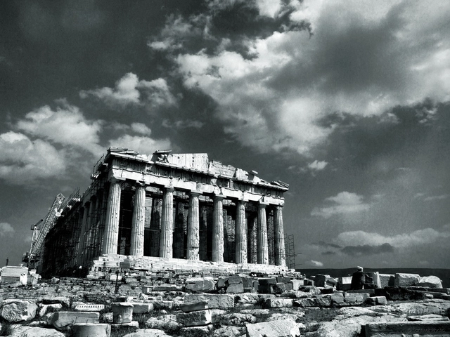 A Plataforma do Parthenon / Auguste Choisy - Imagem de Destaque