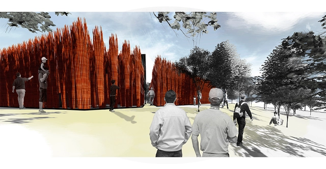 Grupo Talca gana YAP_Constructo 2014 con 'Bosque de mimbre' - Imagen Principal