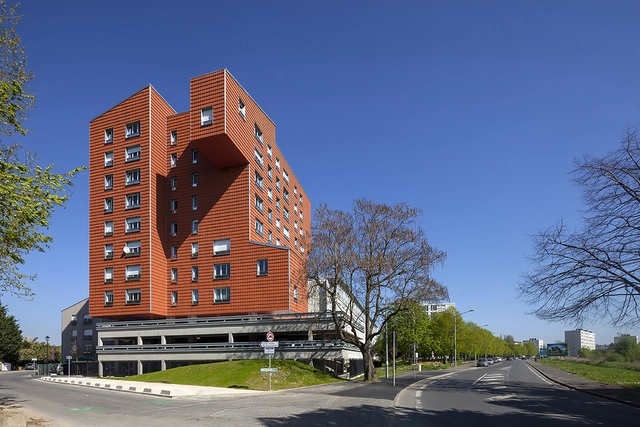 L’Orange de Ris / Edouard Francois - Social Housing, Facade