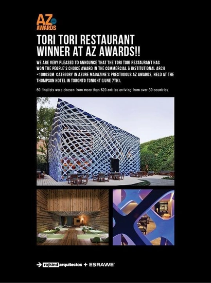 Arquitectura Mexicana se lleva AZ awards 2012: Tori Tori y la capilla del Atardecer - Imagen Principal