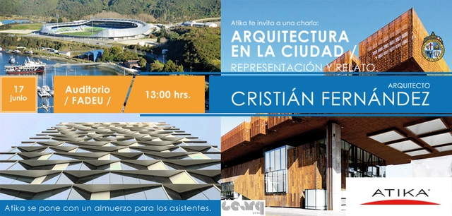 ATIKA presenta: Charla “Arquitectura en la ciudad, representación y relato” con Cristián Fernández - Imagen Principal