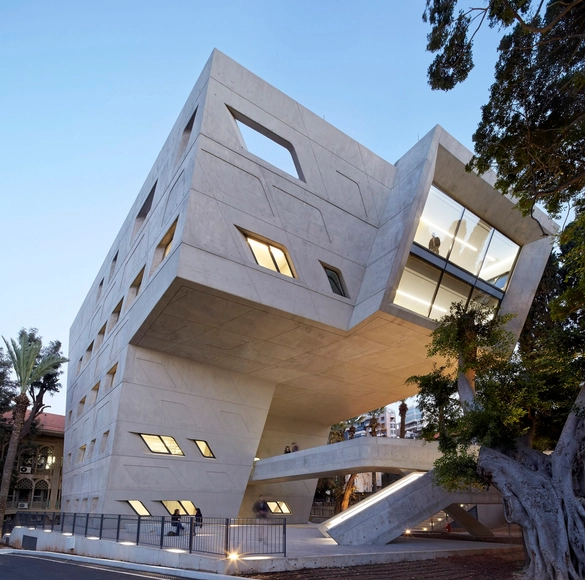Issam Fares Institute – American University of Beirut / Zaha Hadid Architects - University, Facade