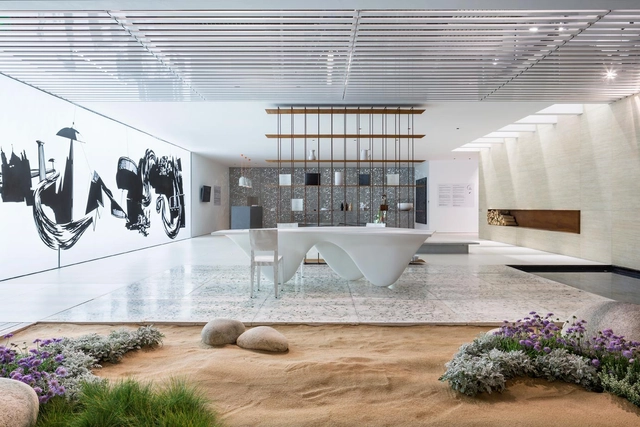 Into the Light Hotel / A31 - Interior Design, Kitchen, Facade, Lighting, Countertop, Chair